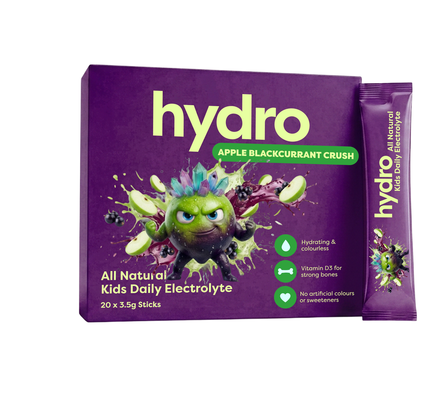 Hydro Kids Electrolytes - Apple Blackcurrant Crush (20 Sachets)