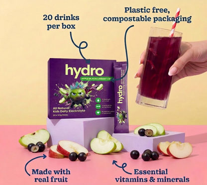 Hydro Kids Electrolytes - Apple Blackcurrant Crush (20 Sachets)